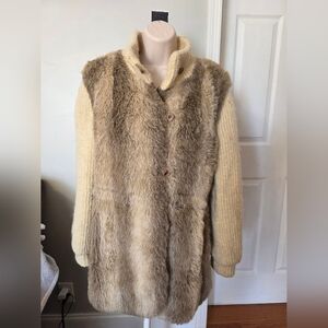 Vintage Central Park Zoo Faux Fur Coat
